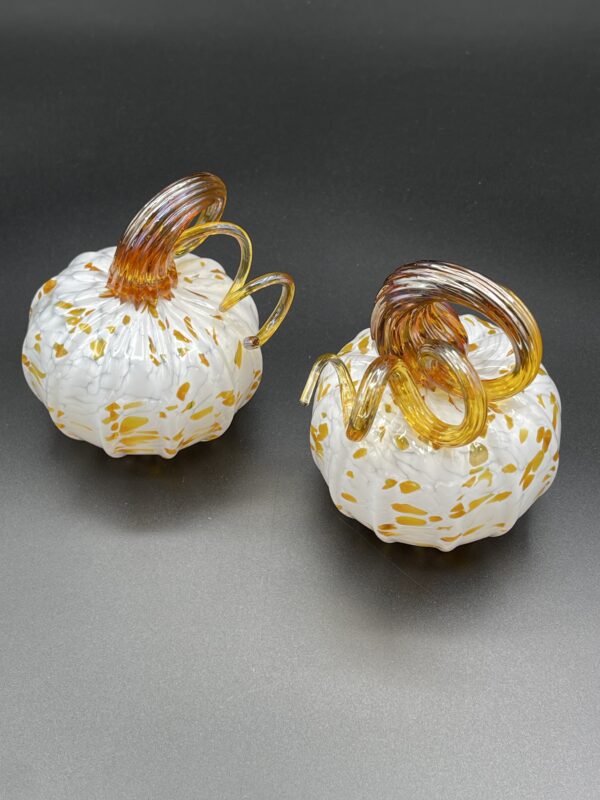 Pumpkin, White and Gold
